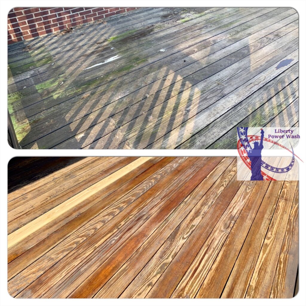 Excellent Deck Cleaning In Kentucky Liberty Power Wash