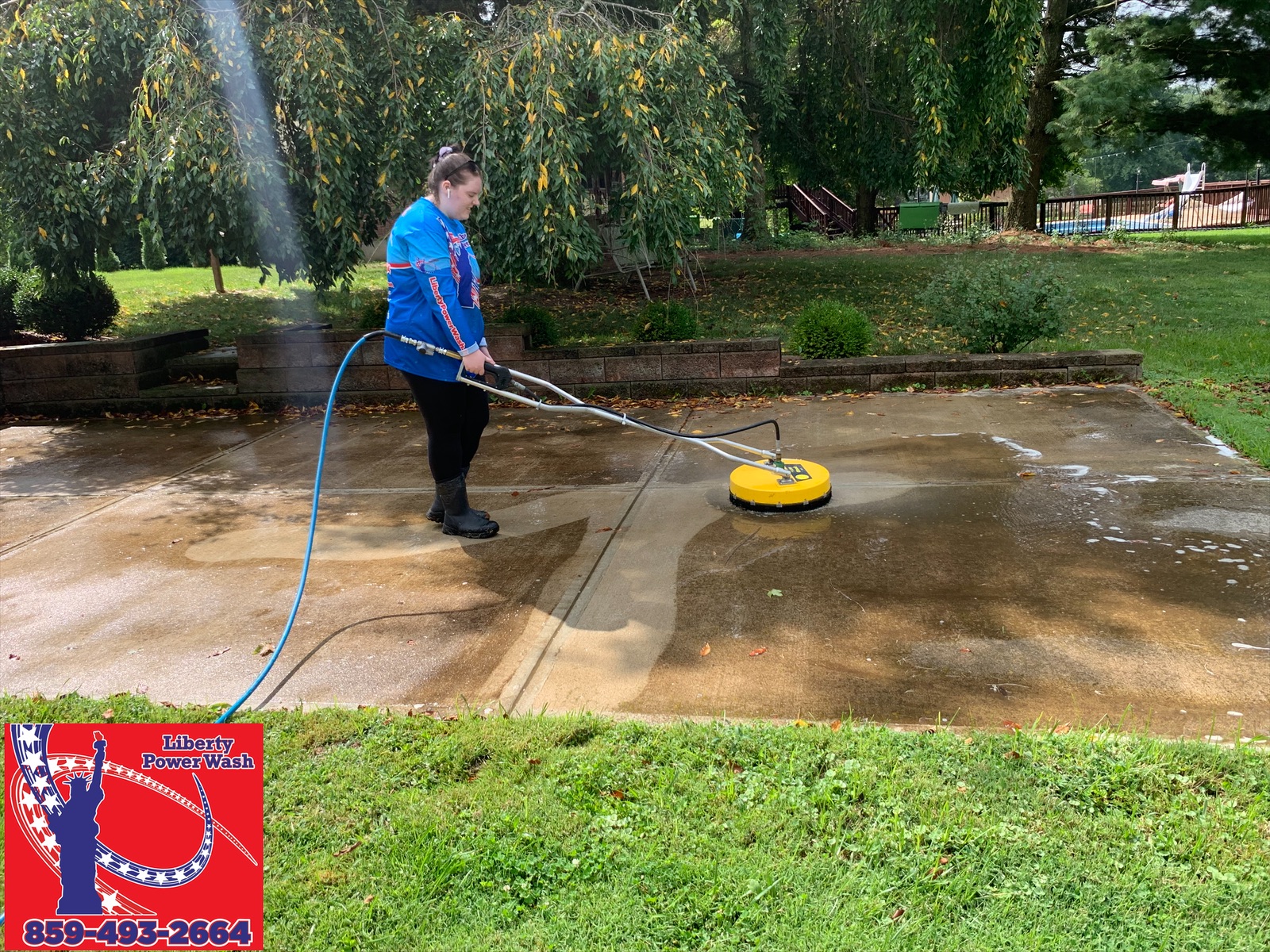 Concrete Cleaning | Liberty Power Wash Paver Cleaning