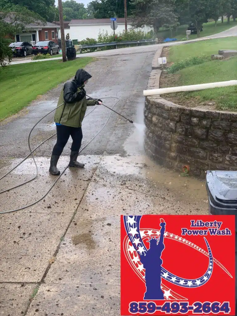 pressure washing for concrete driveways