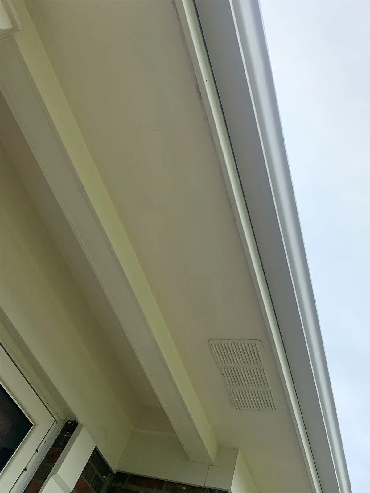 Roof flashing after cleaning by Liberty Power Wash