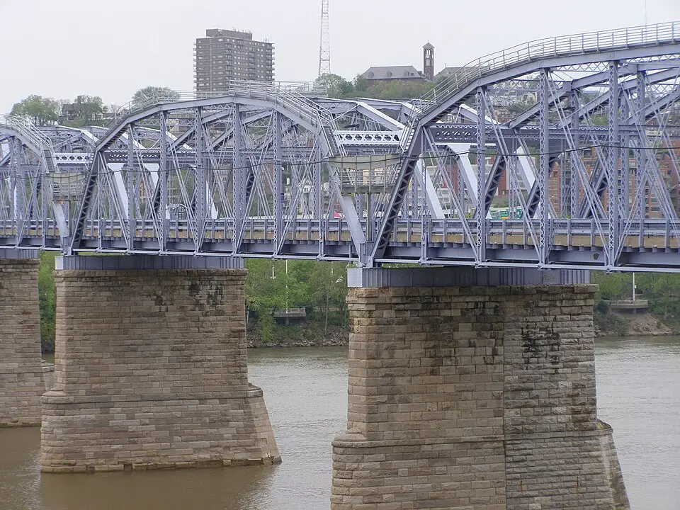 Patio Cleaning in Newport, KY Newport Southbank Bridge (Purple People Bridge), Newport KY