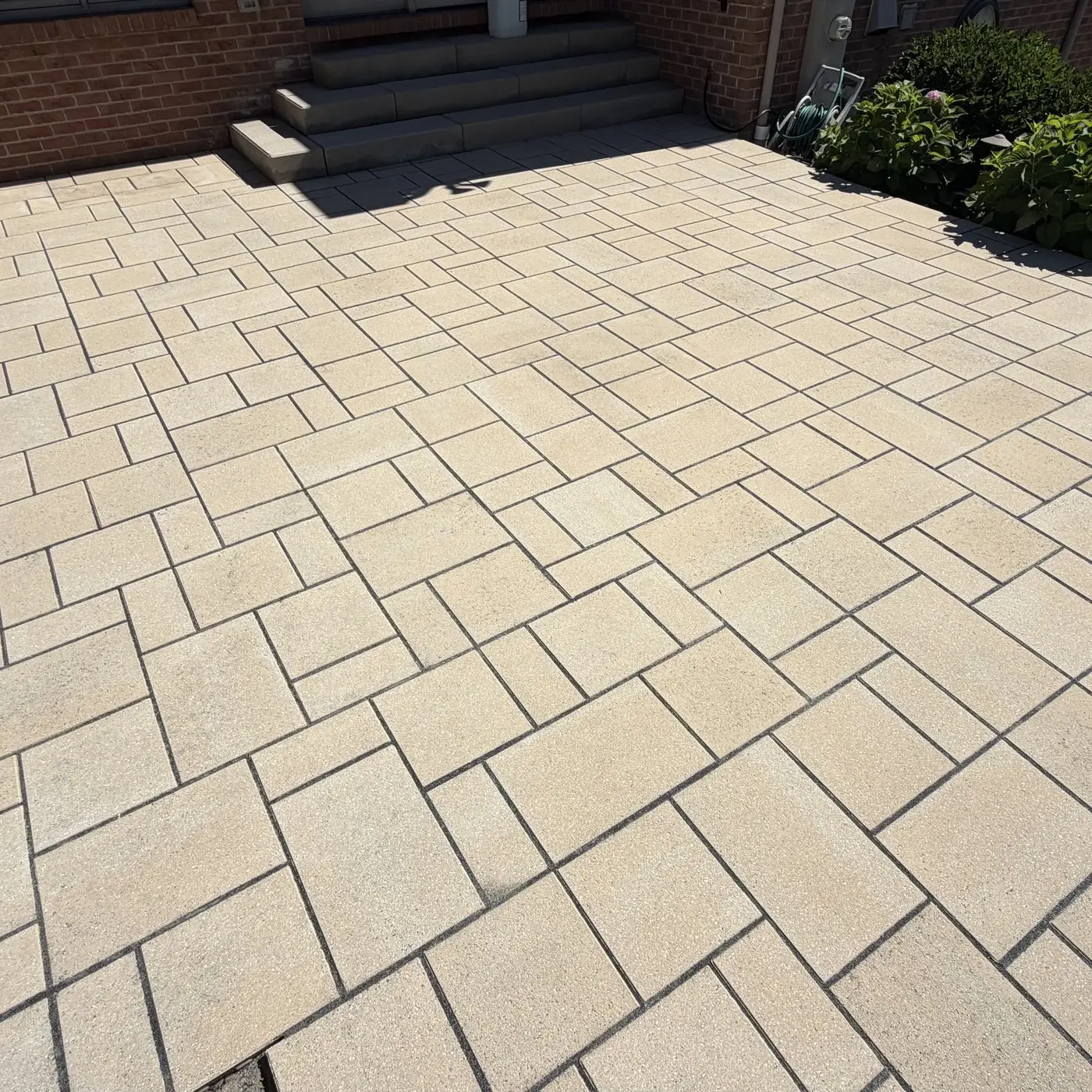 Paver Sealing Same paver patio after cleaning and sealing in Fort Wright, KY