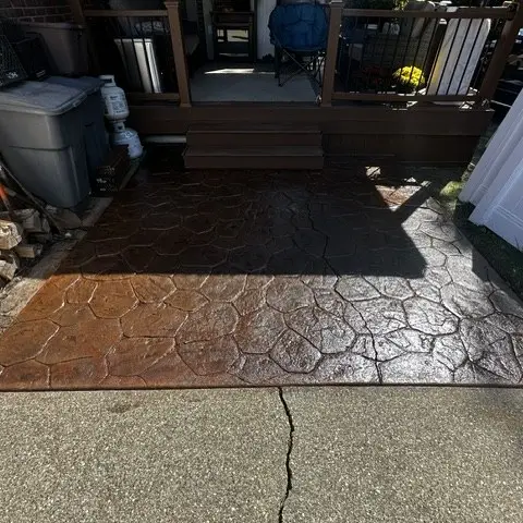 Concrete Sealing Stamped concrete patio sealed in Anderson Township, OH